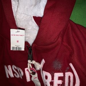GAP kids red faux fur hoodie (kids size Medium)